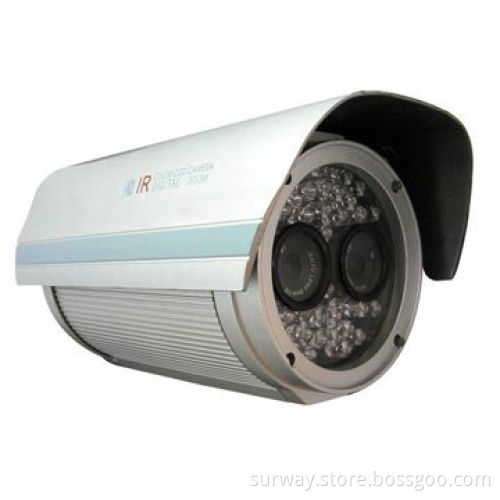 Weatherproof CCD Camera with Dual Sony CCD Boards, 40 to 60m IR Distance, 30-piece IR LEDs